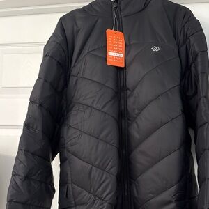 Sleek Black Puffer Jacket for Men